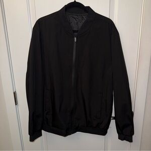 🔥5/$25🔥 Black Bomber Jacket Preowned Size XL